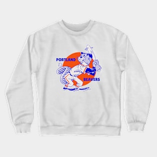 Retro Portland Beavers Baseball Crewneck Sweatshirt